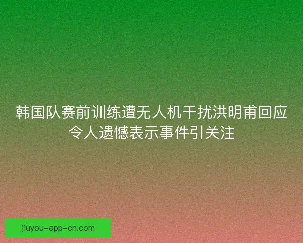 韩国队赛前训练遭无人机干扰洪明甫回应令人遗憾表示事件引关注